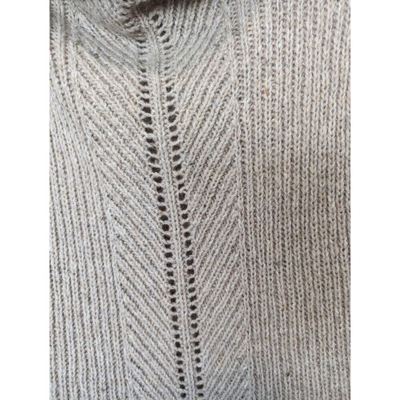 CLASSIQUES ENTIER Wool Sweater Womens Size L Tan Sleeveless Tunic Mohair Neutral - Picture 6 of 9